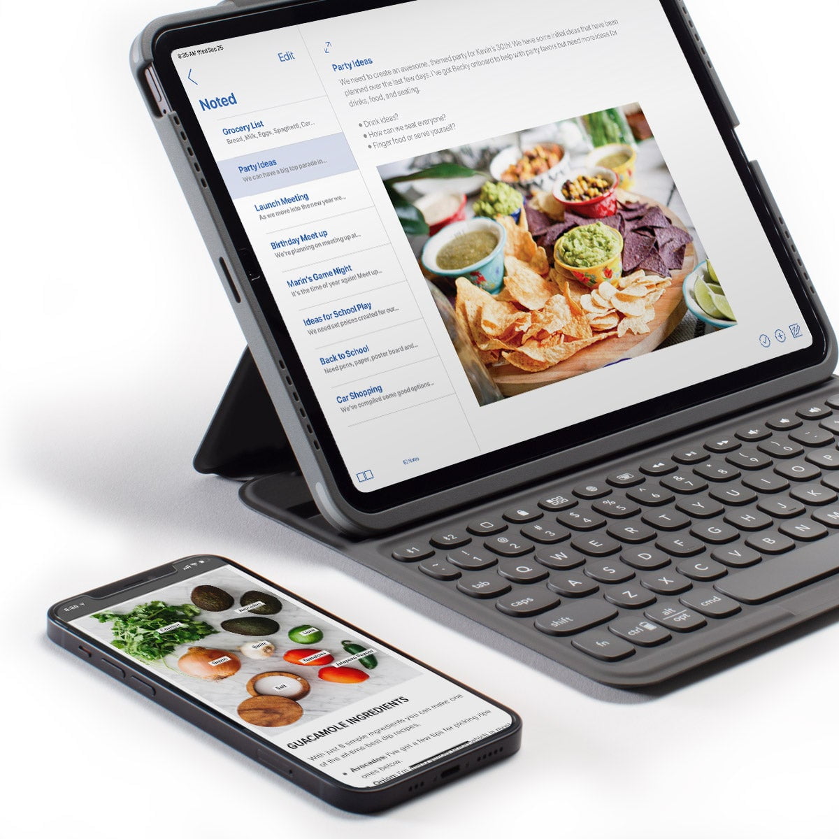 ZAGG Pro Keys Θήκη με πληκτρολόγιο για Apple iPad Pro 12,9" (3ης, 4ης, 5ης Γενιάς) σε charcoal χρώμα - 103407963