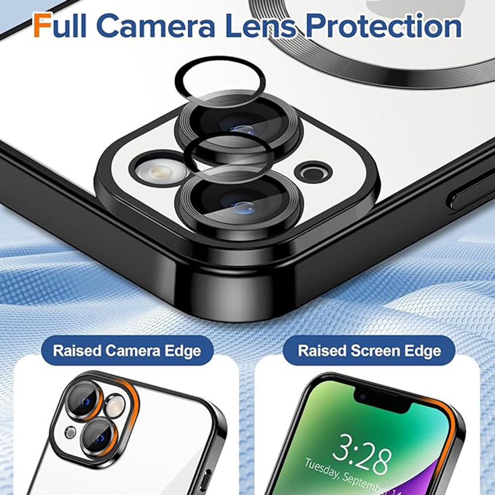 Techsuit - Luxury Crystal MagSafe - iPhone 14 - Black