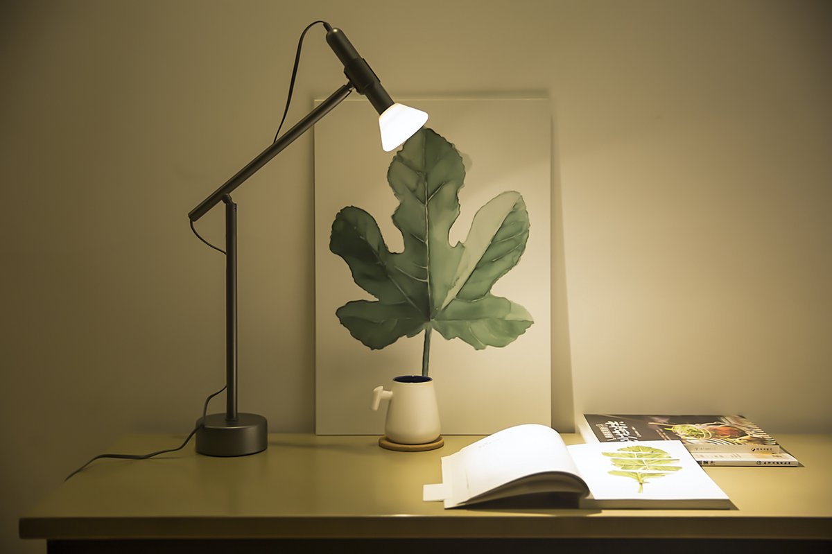 Allocacoc® FlashLight |DeskSpot| warm Επαναφορτιζόμενος Φακός LED με βάση γραφείου (γκρι)