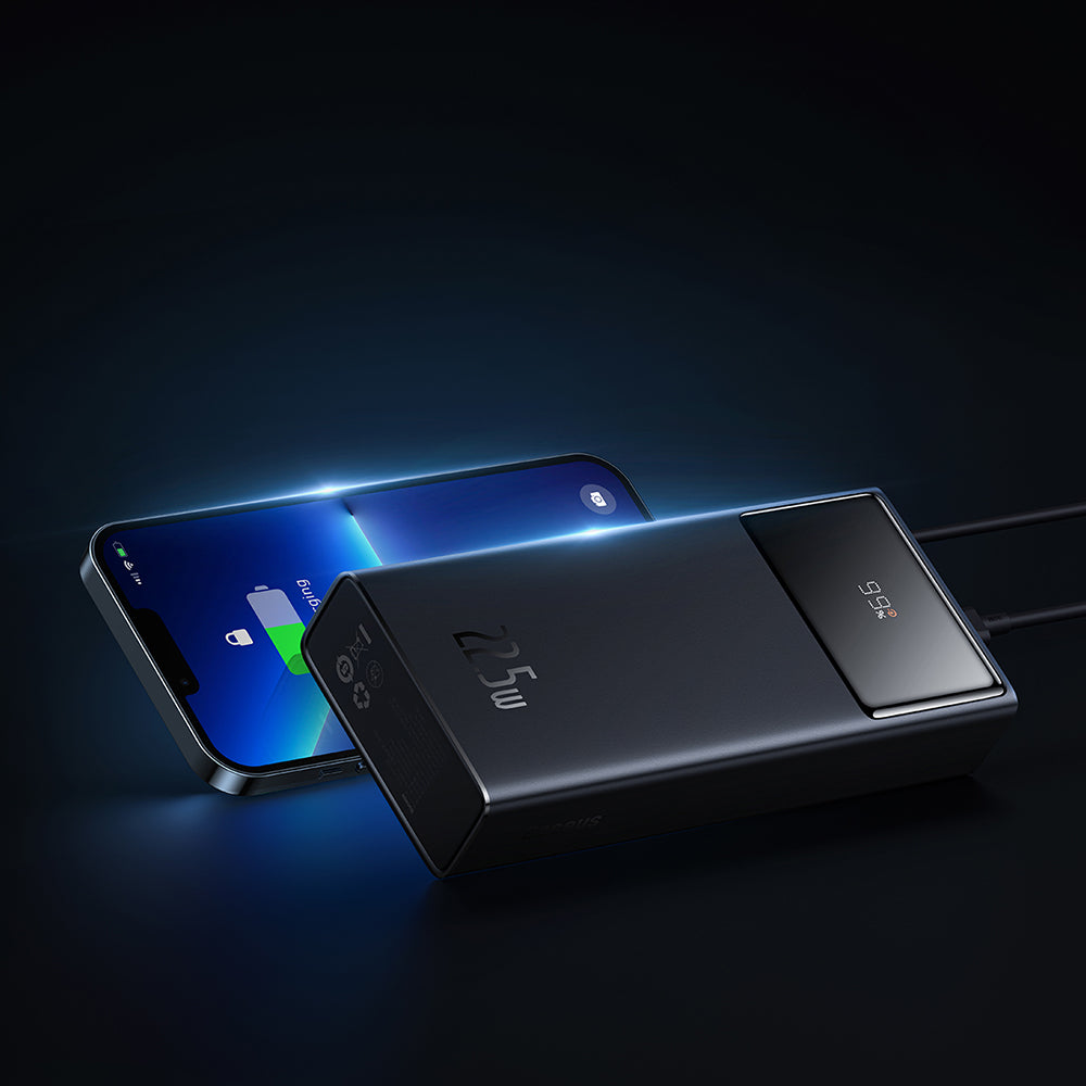 Baseus Power Bank Star-Lord 20000mAh 22.5W με 2x USB & USB-C, Καλώδιο Type-C 30cm – Μαύρο