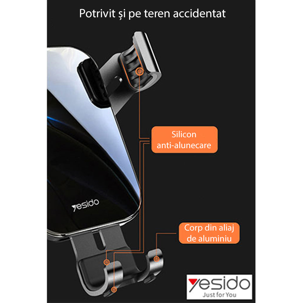 Yesido - Car Holder (C87) - Gravity Grip for Air Vent - Black