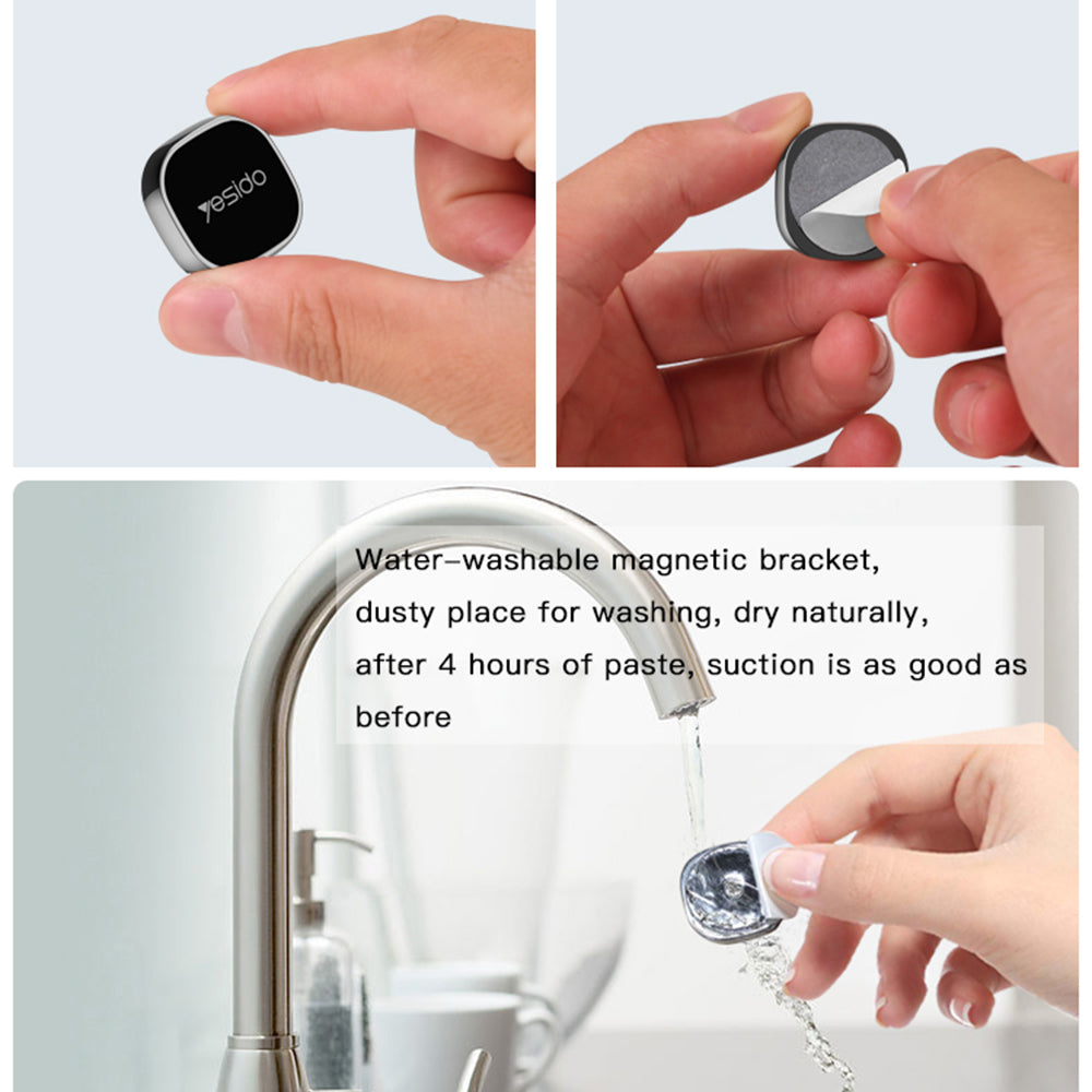 Yesido - Car Holder (C81) - Magnetic Grip, Multipurpose Features, for Dashboard - Space Gray