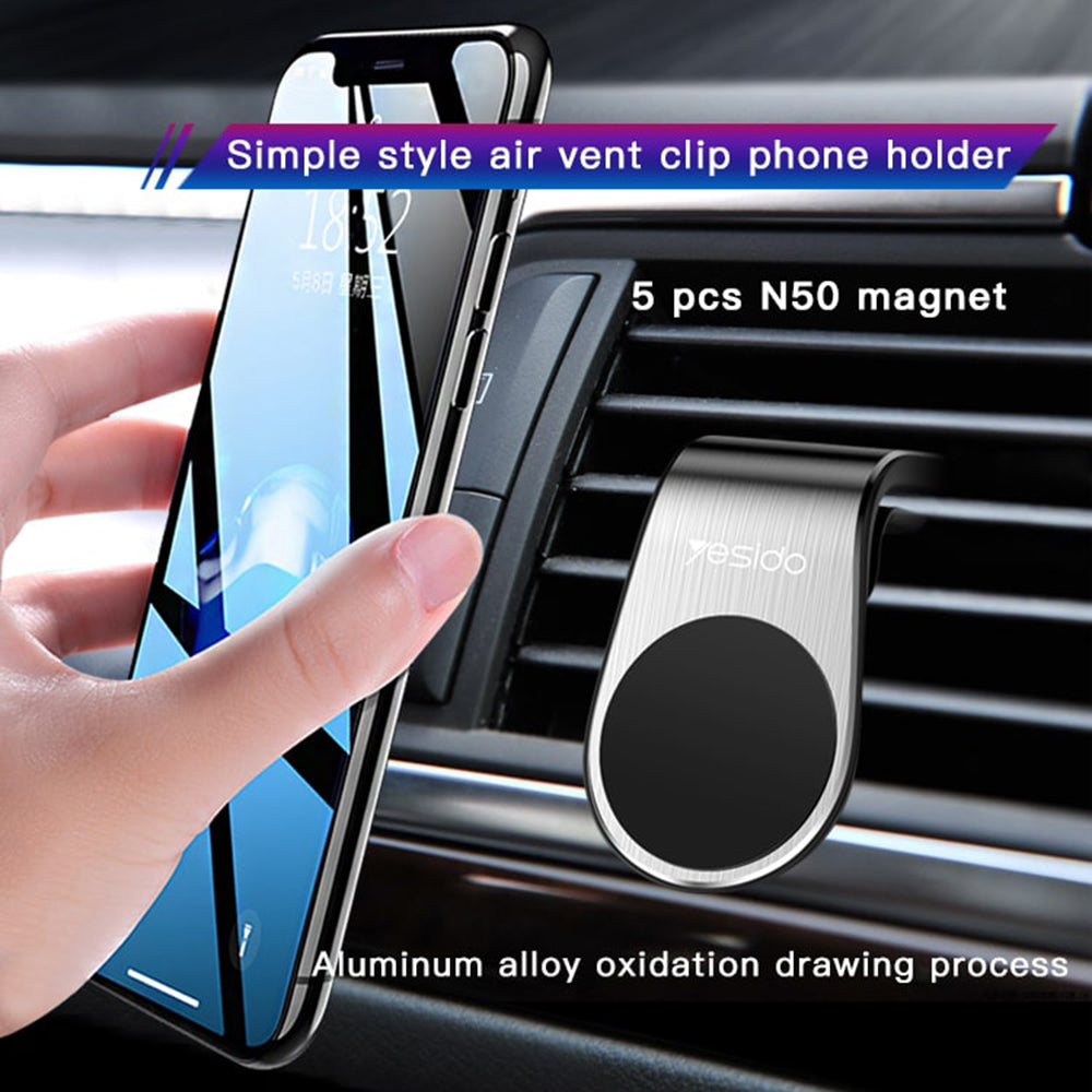 Yesido - Car Holder (C64) - Magnetic Grip for Air Vent - Black