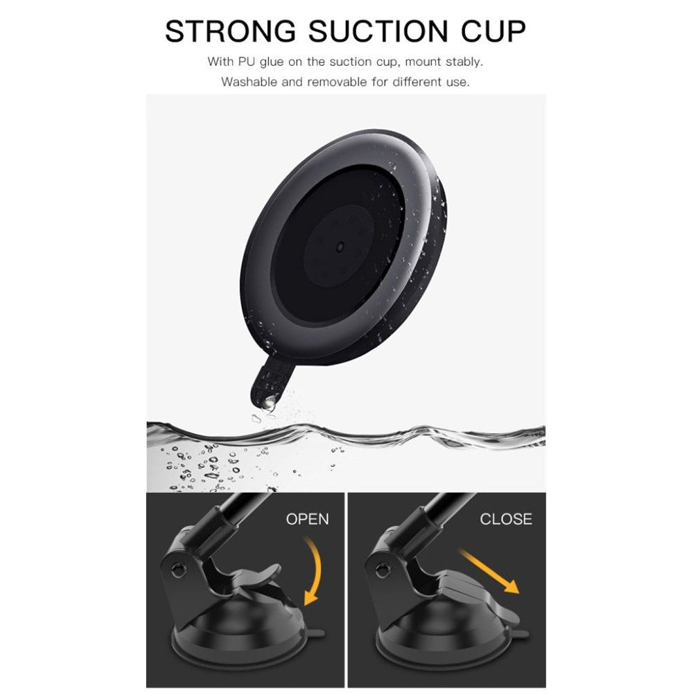 Yesido - Car Holder (C41) - Extendable Arm, 360° Rotation Angle, for Dashboard, Windshield - Black