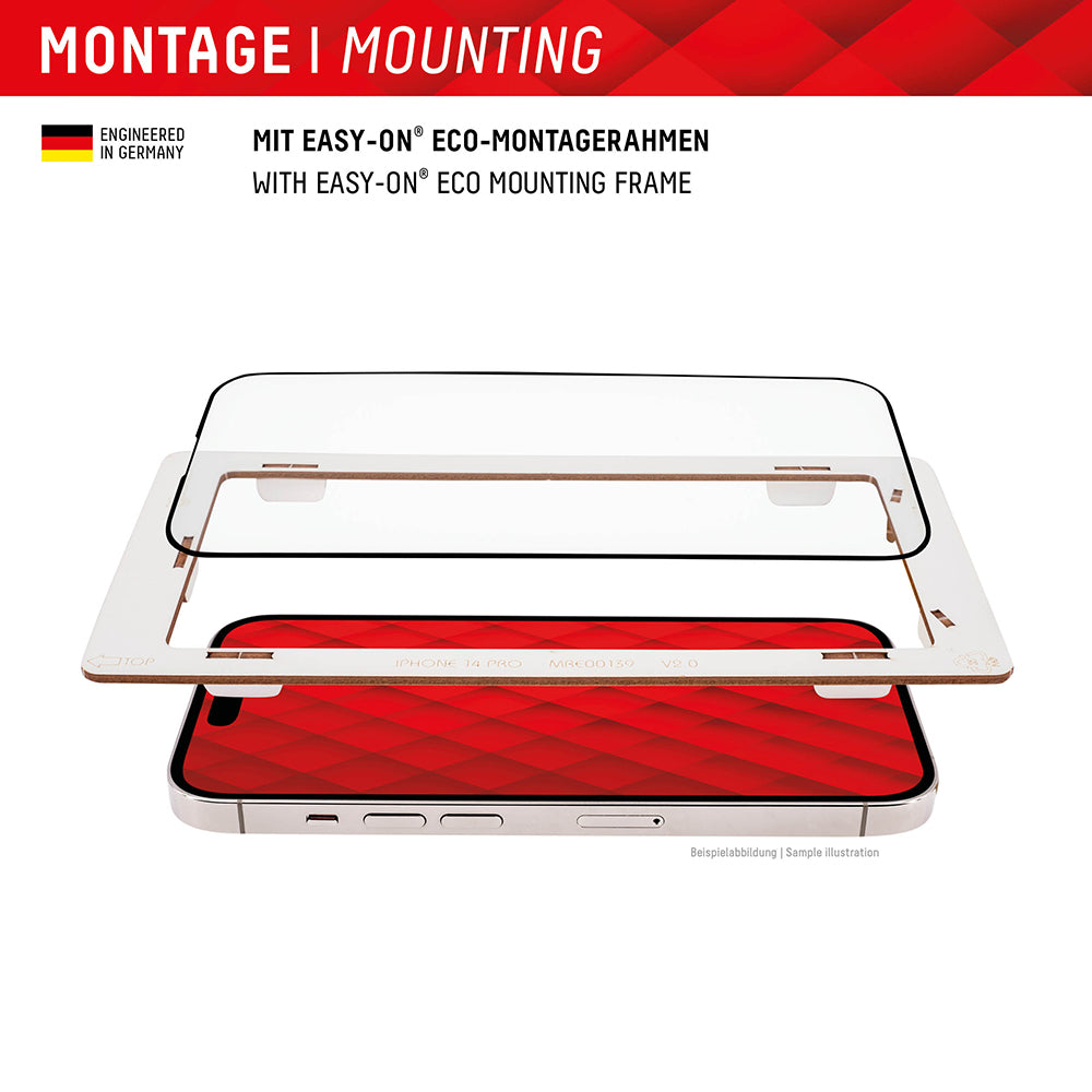 Displex - Premium Real Glass Full Cover - iPhone 16 Plus - Black