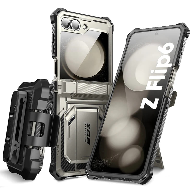 I-Blason - Armorbox - Galaxy Z Flip6 / Flip7 FE - Titan Gray