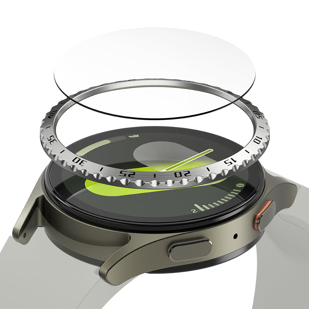 Ringke - Bezel Styling - Galaxy Watch7 40mm - Silver Pattern5 (CB-GW7-40-01)