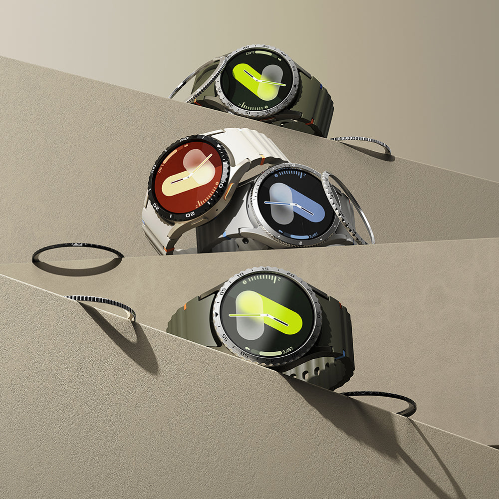 Ringke - Bezel Styling - Galaxy Watch7 40mm - Silver Pattern7 (CB-GW7-40-03)