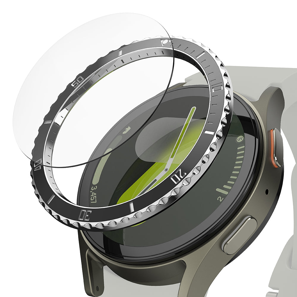 Ringke - Premium Bezel Styling - Samsung Galaxy Watch7Â 44mm - Black Pattern4 (CB-GW7-44-80)