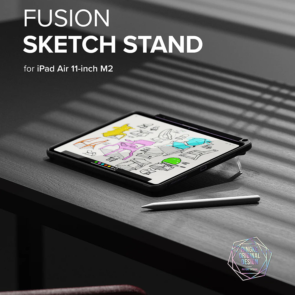 Ringke - Fusion Sketch Stand - iPad Air 4 (2020) / Air 5 (2022) / Air 11 (2024) / Air 11 (2025) - Black