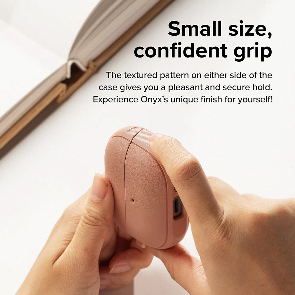 Ringke - Protection Case Onyx Magnetic - for Galaxy Buds 3 / 3 Pro / 3 FE, Non-Slip Texture - Constant Coral