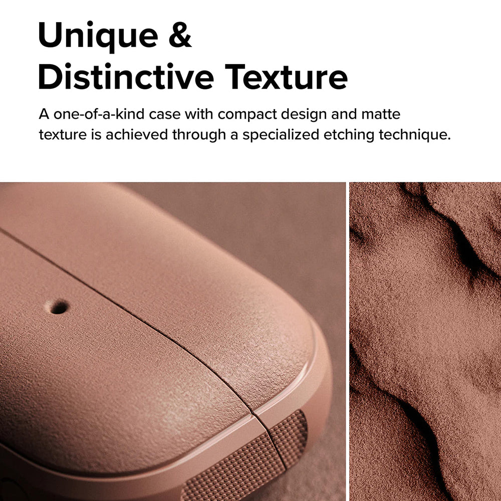 Ringke - Protection Case Onyx Magnetic - for Galaxy Buds 3 / 3 Pro / 3 FE, Non-Slip Texture - Constant Coral