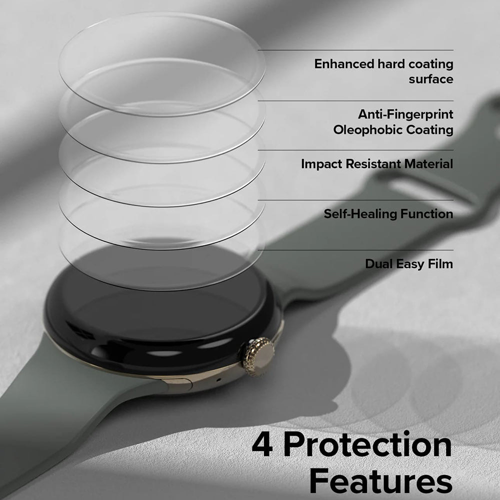 Ringke - Dual Easy Film (3 pack) - Google Pixel Watch 3 41mm - Clear