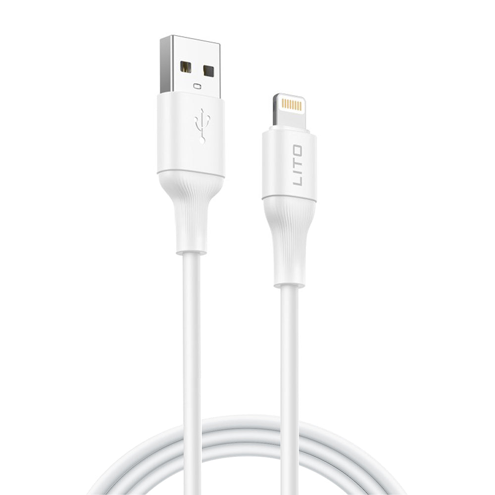 Lito - Data Cable (LD06L) - USB to Lightning, 2.4A, PVC, 1m - White