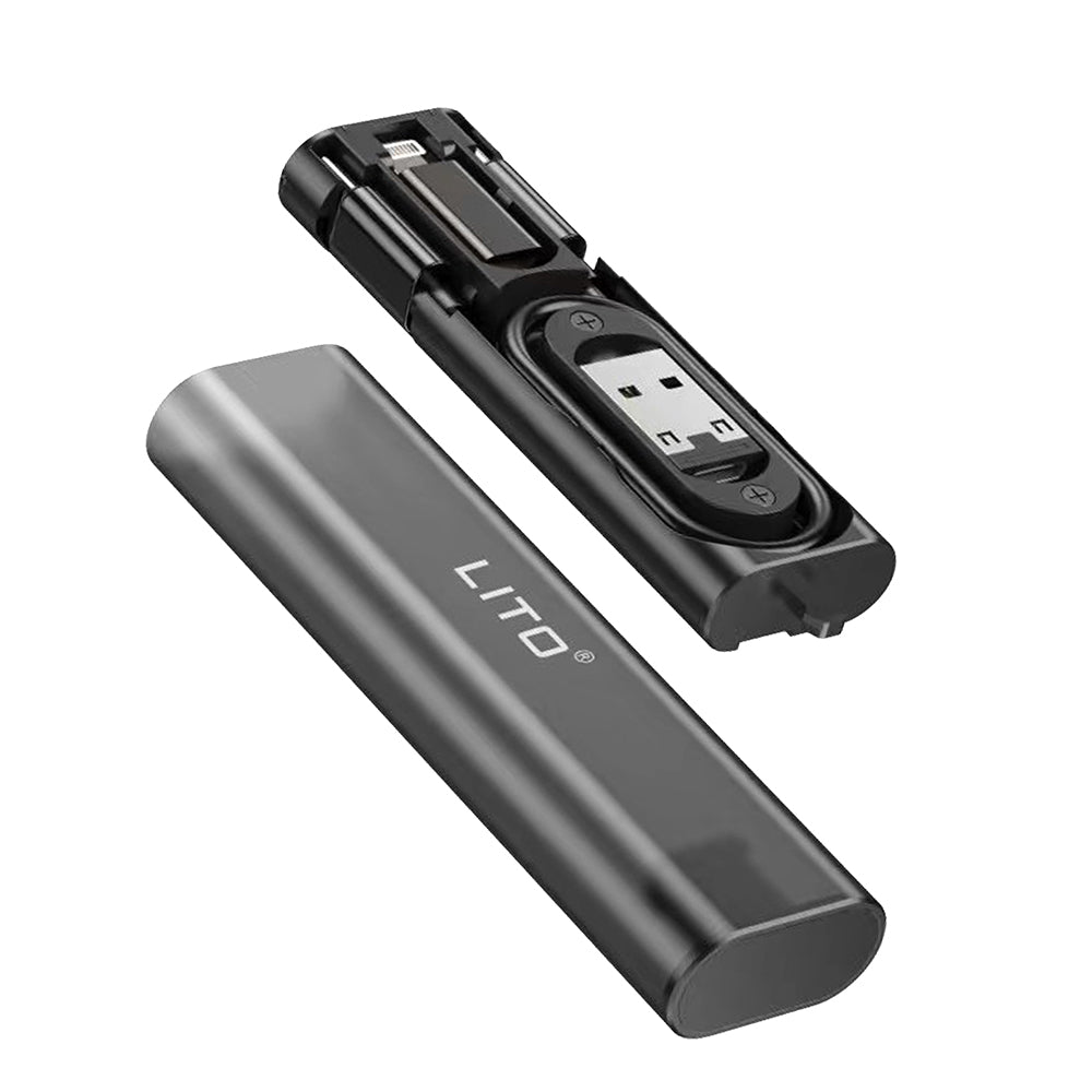 Lito - Mini Storage Box (LM01) - Multifunctional, Compact & Portable - Black