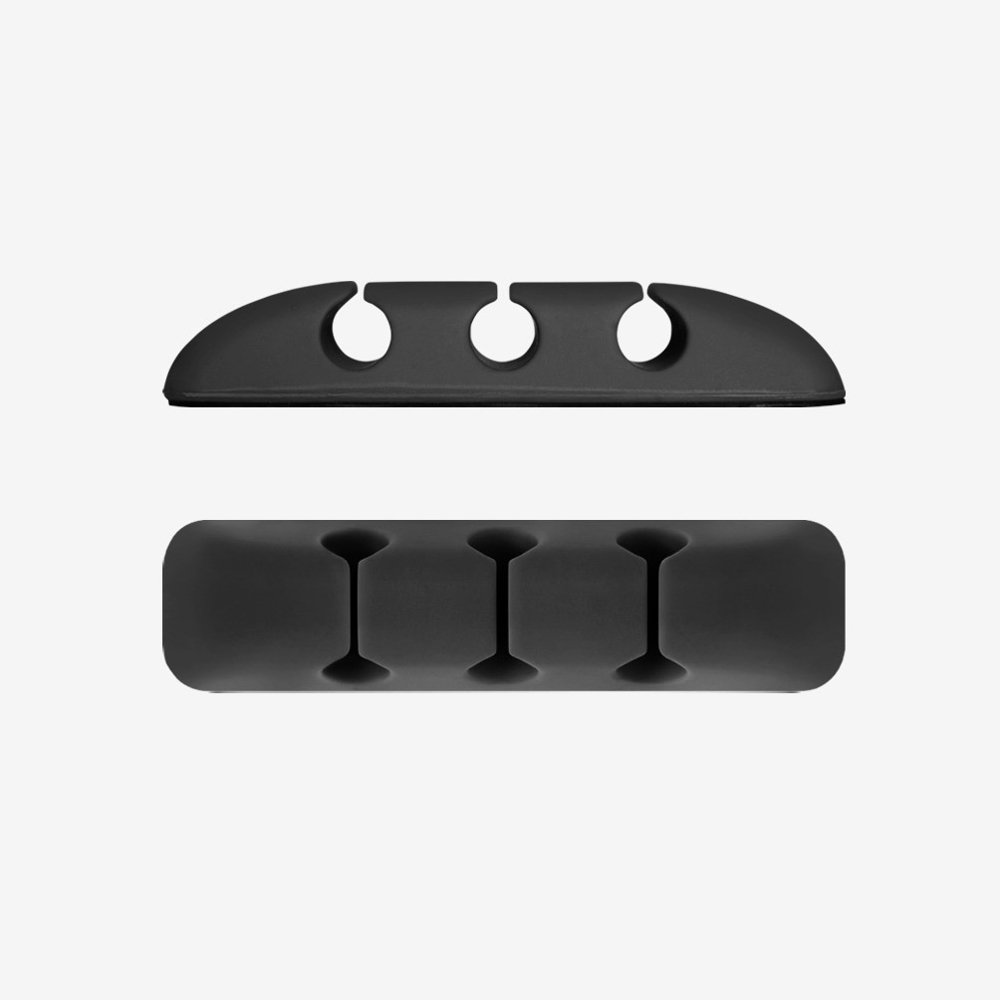 Ringke - Cable Organizer (4 pack) - 4 x 3 Slots - Black
