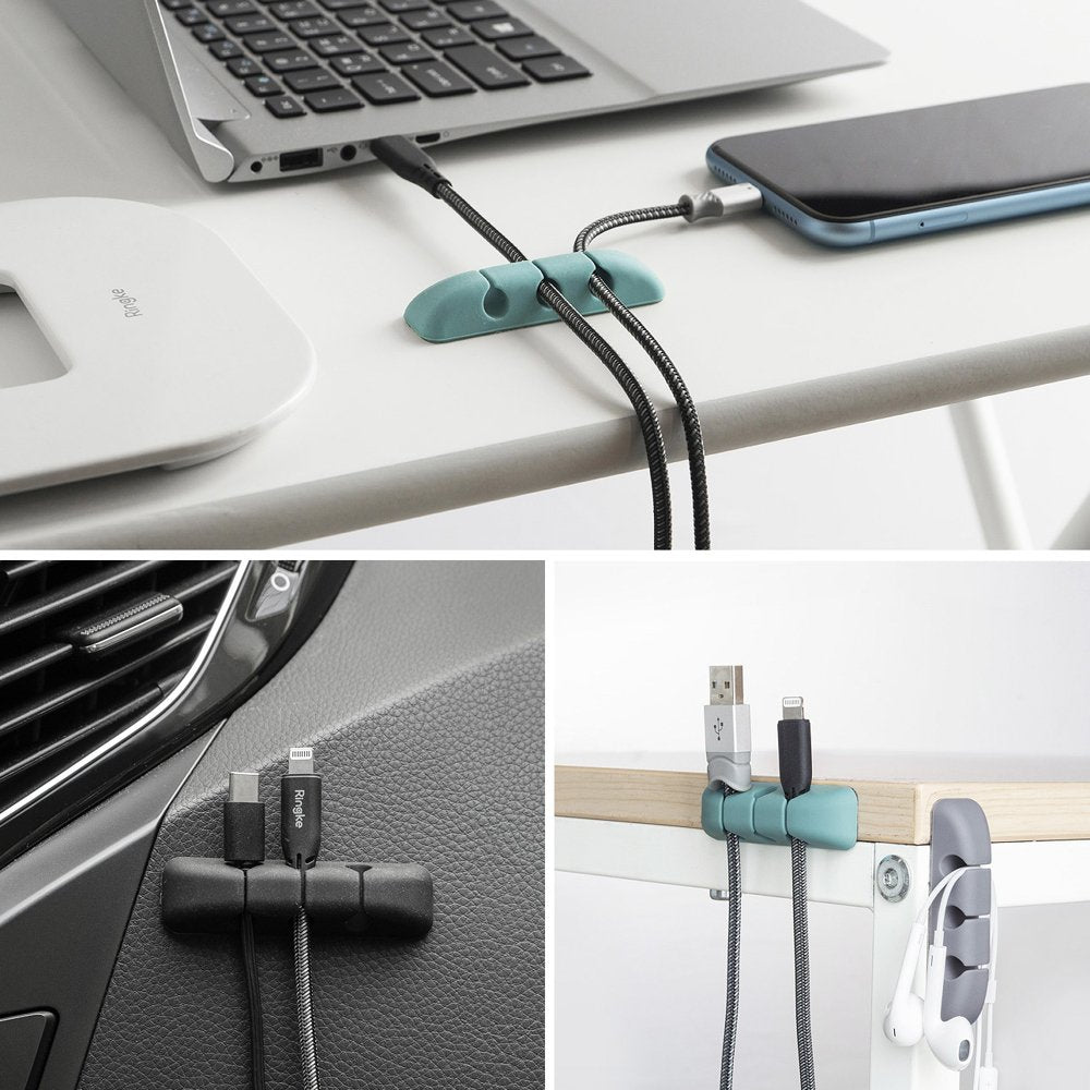 Ringke - Cable Organizer (4 pack) - 4 x 3 Slots - Multicolor
