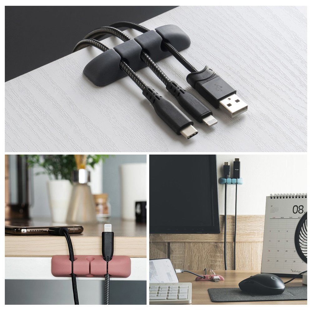 Ringke - Cable Organizer (8 pack) - 3 x 8 Slots - Multicolor