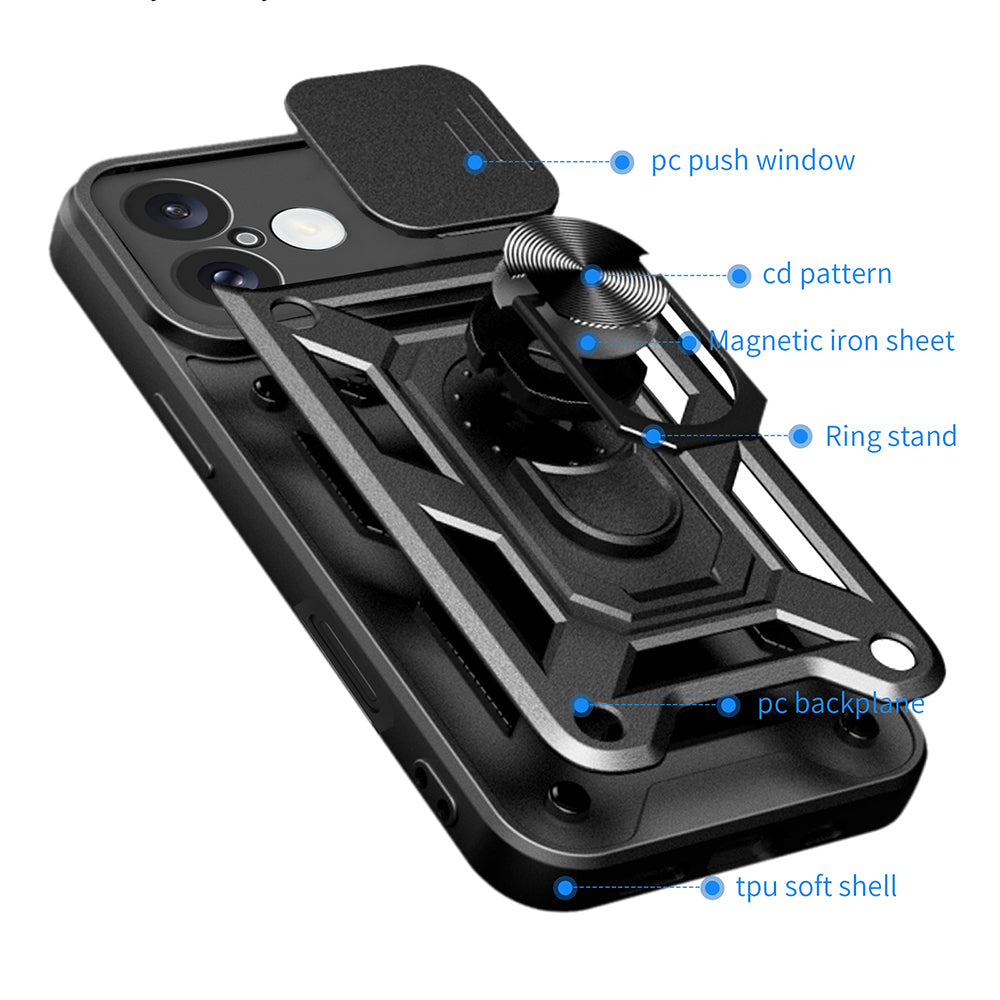 Techsuit - CamShield Series - iPhone 16 - Black