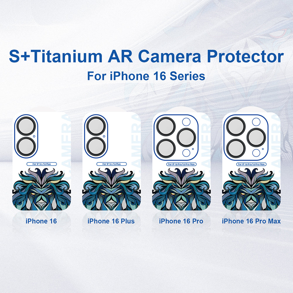 Lito - S+ Camera Glass Protector - iPhone 16 Pro / iPhone 16 Pro Max - Natural Titanium