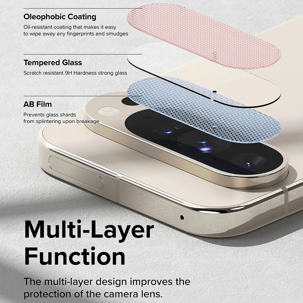 Ringke - Camera Protector Glass (3 pack) - Google Pixel 9 Pro XL - Clear