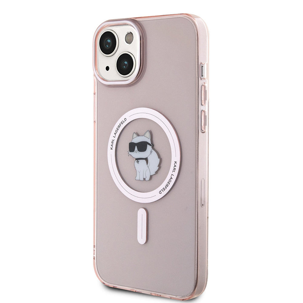 Karl Lagerfeld - IML MagSafe (KLHMP15MHFCCNOP) - iPhone 15 Plus - Pink Choupette