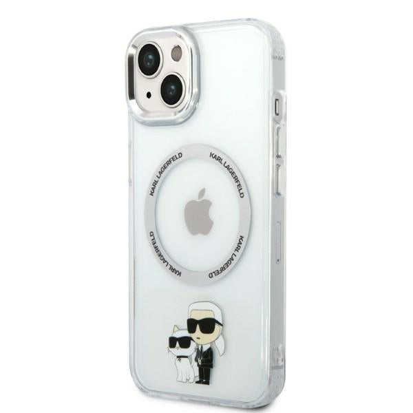 Karl Lagerfeld - Hardcase MagSafe (KLHMP14MHNKCIT) - iPhone 14 Plus - Clear Iconic Karl&Choupette