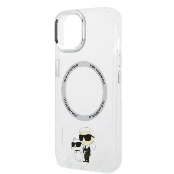Karl Lagerfeld - Hardcase MagSafe (KLHMP14MHNKCIT) - iPhone 14 Plus - Clear Iconic Karl&Choupette