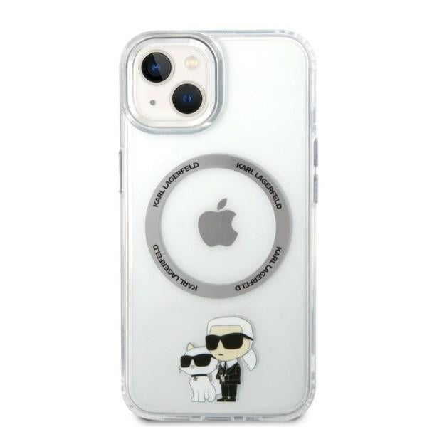 Karl Lagerfeld - Hardcase MagSafe (KLHMP14MHNKCIT) - iPhone 14 Plus - Clear Iconic Karl&Choupette