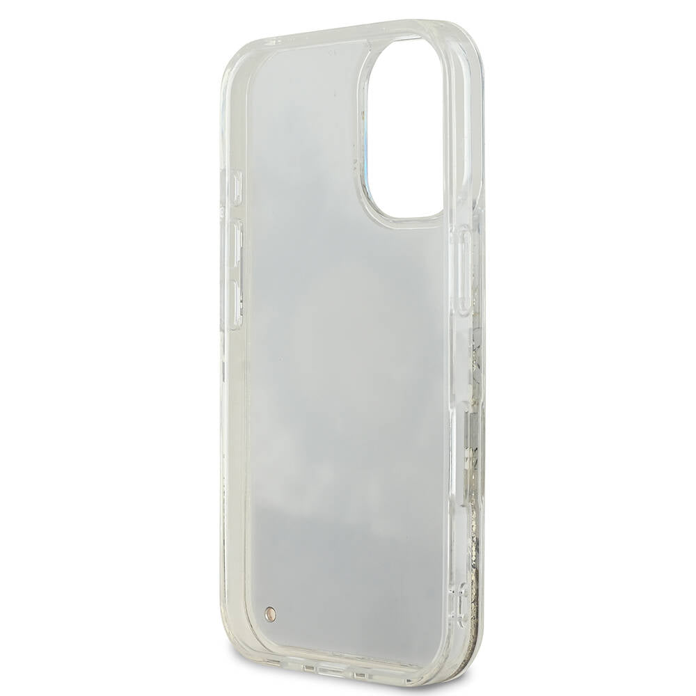 Guess Magsafe “Liquid Glitter Flower" Hard Case Θήκη προστασίας από σκληρό πλαστικό – iPhone 16 (Ροζ – GUHMP16SLFMWTP)