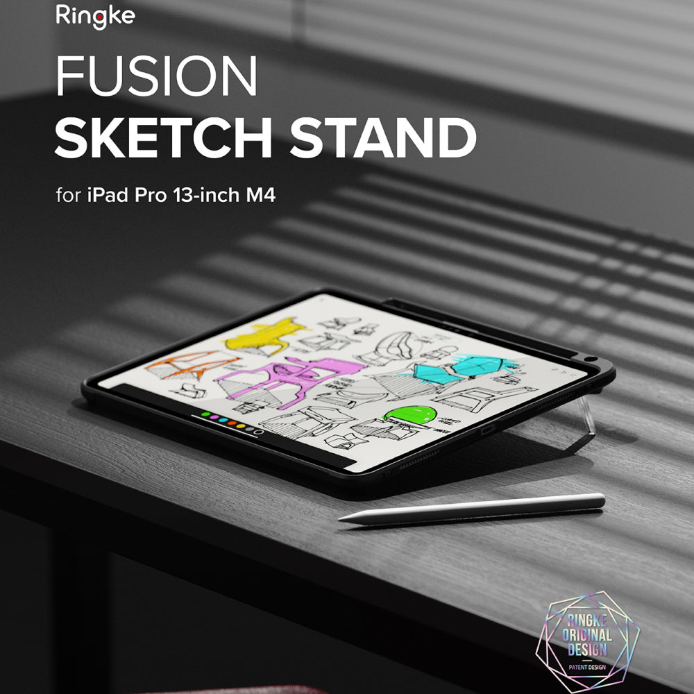Ringke - Fusion Sketch Stand - iPad Pro 13 (2024) / iPad Pro 13 (2025) - Smoke Black