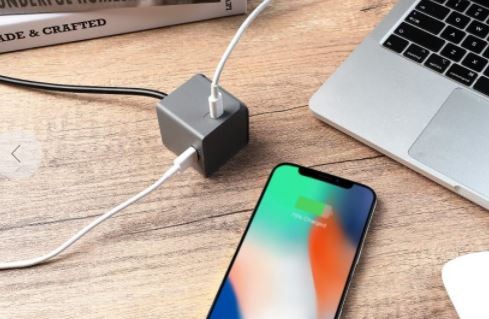 Allocacoc - USBcube - Extended - 2x USB-A+ 2x USB-C - 1.5m Cable - 65W - Γκρι DH1254GY/EUPD65