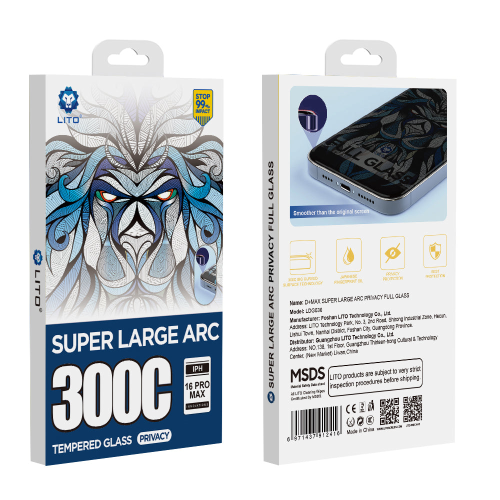 Lito - D+ Max Privacy 300C - iPhone 15 Plus - Black