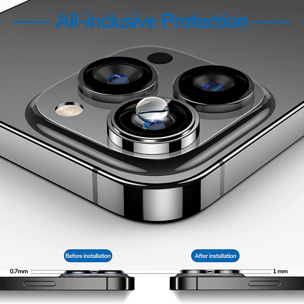 Lito - S+ Camera Glass Protector - iPhone 14 Pro / iPhone 14 Pro Max - Silver