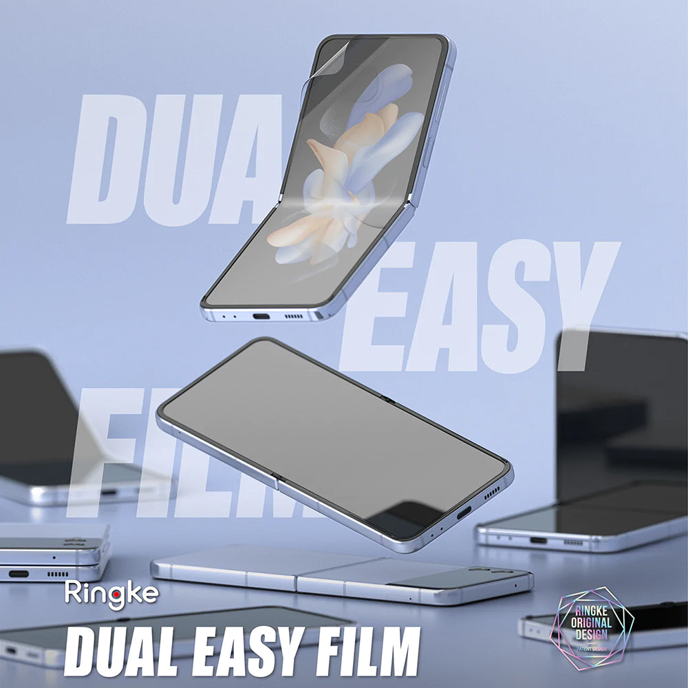 Ringke - Dual Easy Full (2 pack) - Samsung Galaxy Z Flip4 - Clear