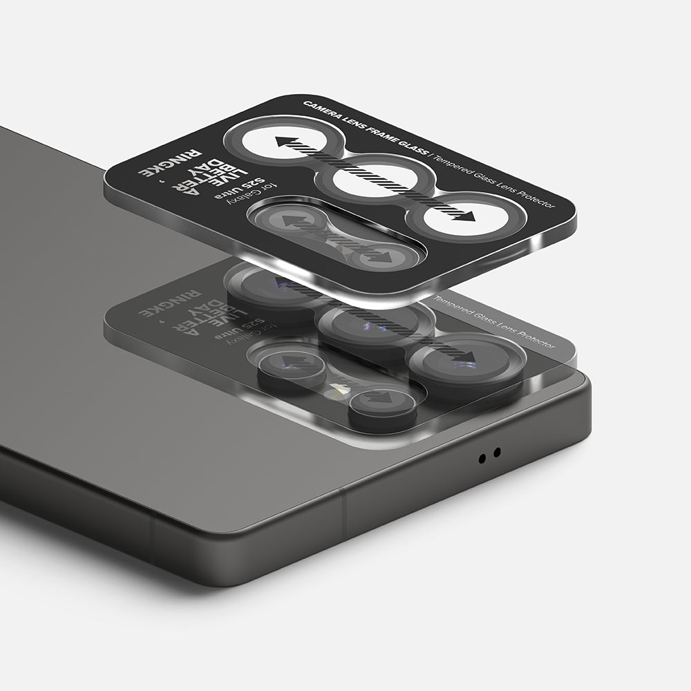 Ringke - Camera Lens Frame Glass - Galaxy S25 Ultra - Black