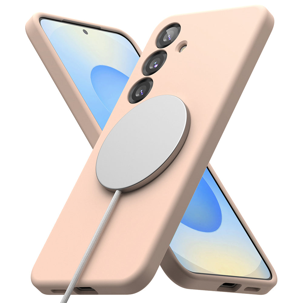 Ringke - Silicone Magnetic MagSafe - Galaxy S25 Plus - Pink Sand