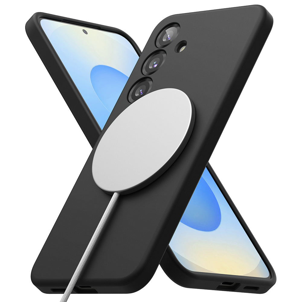 Ringke - Silicone Magnetic MagSafe - Galaxy S25 - Black