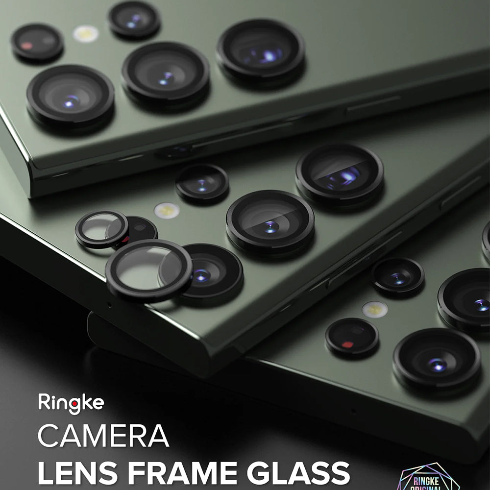 Ringke - Camera Lens Frame Glass - Samsung Galaxy S23 Ultra - Black