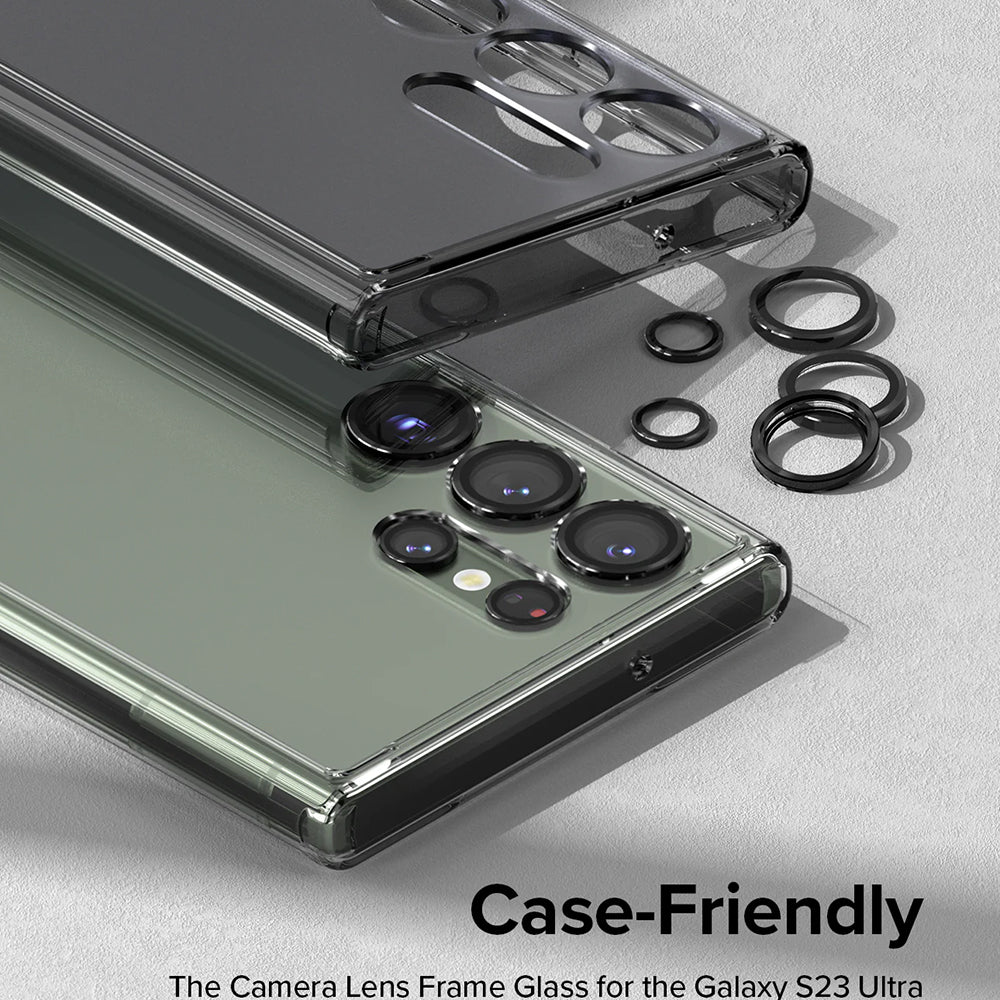 Ringke - Camera Lens Frame Glass - Samsung Galaxy S23 Ultra - Black