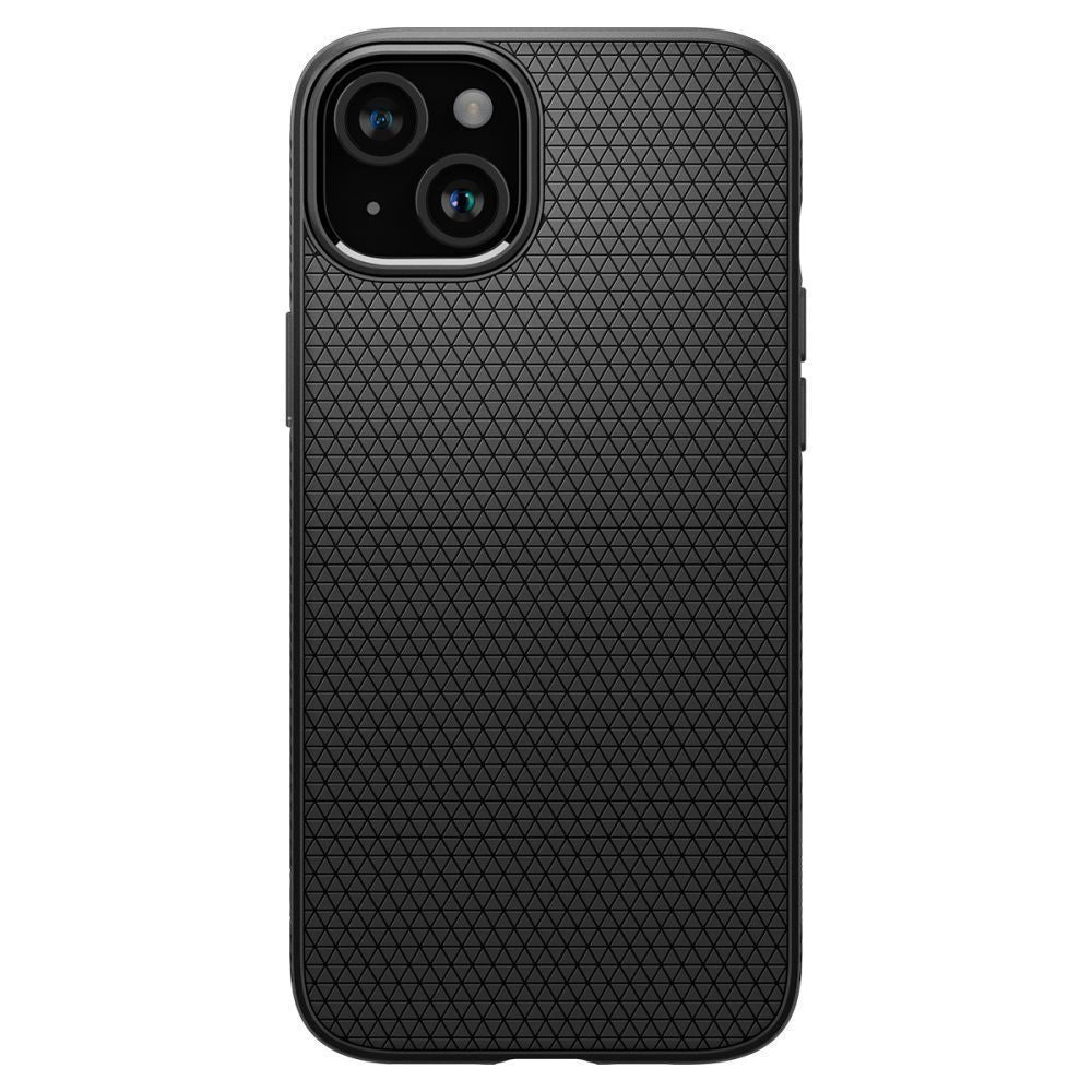 Spigen Liquid Air Back Cover Σιλικόνης 0.3mm Μαύρο (iPhone 15)