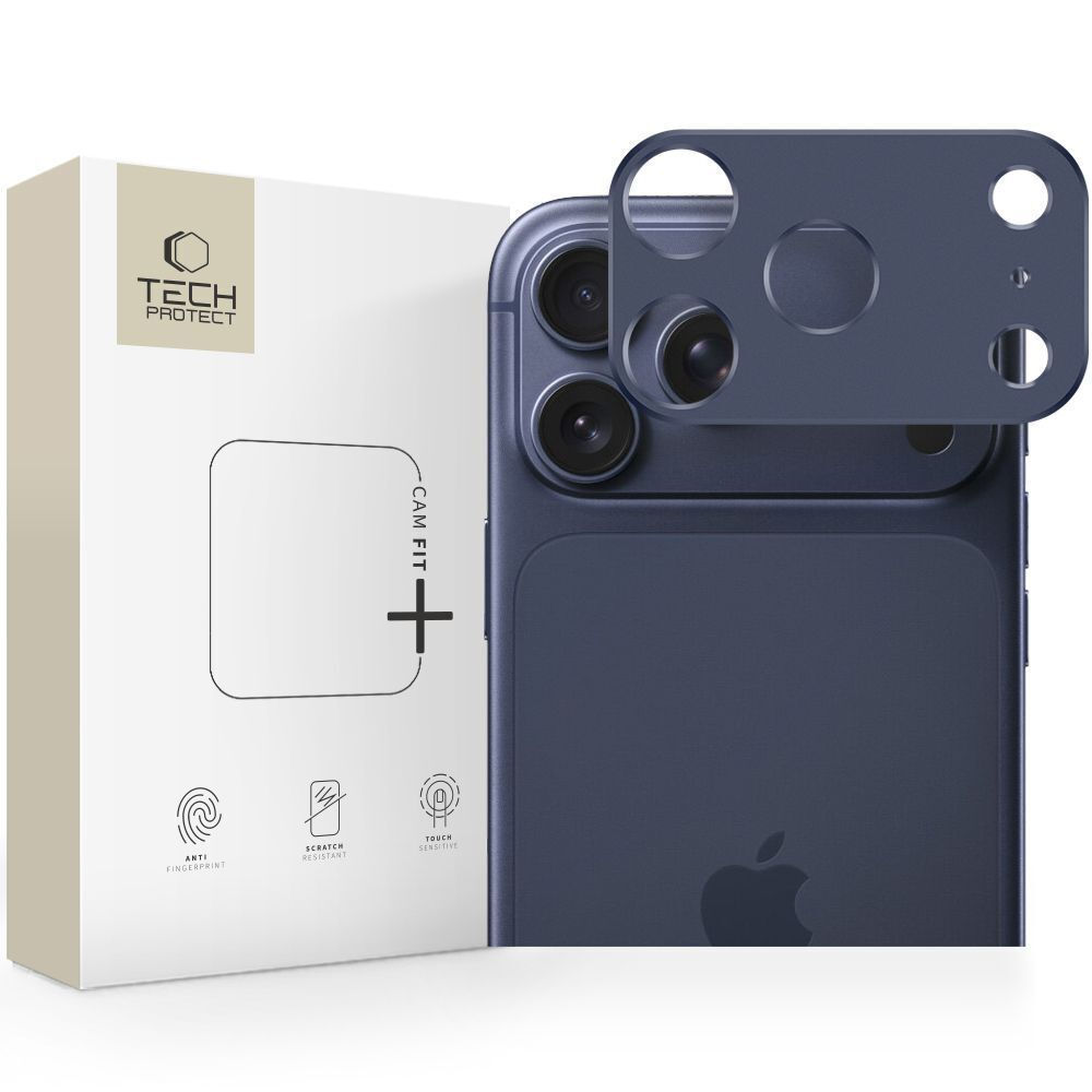 Tech-Protect Fit+ Προστασία Κάμερας Tempered Glass Μπλε για το iPhone 17 Pro Max