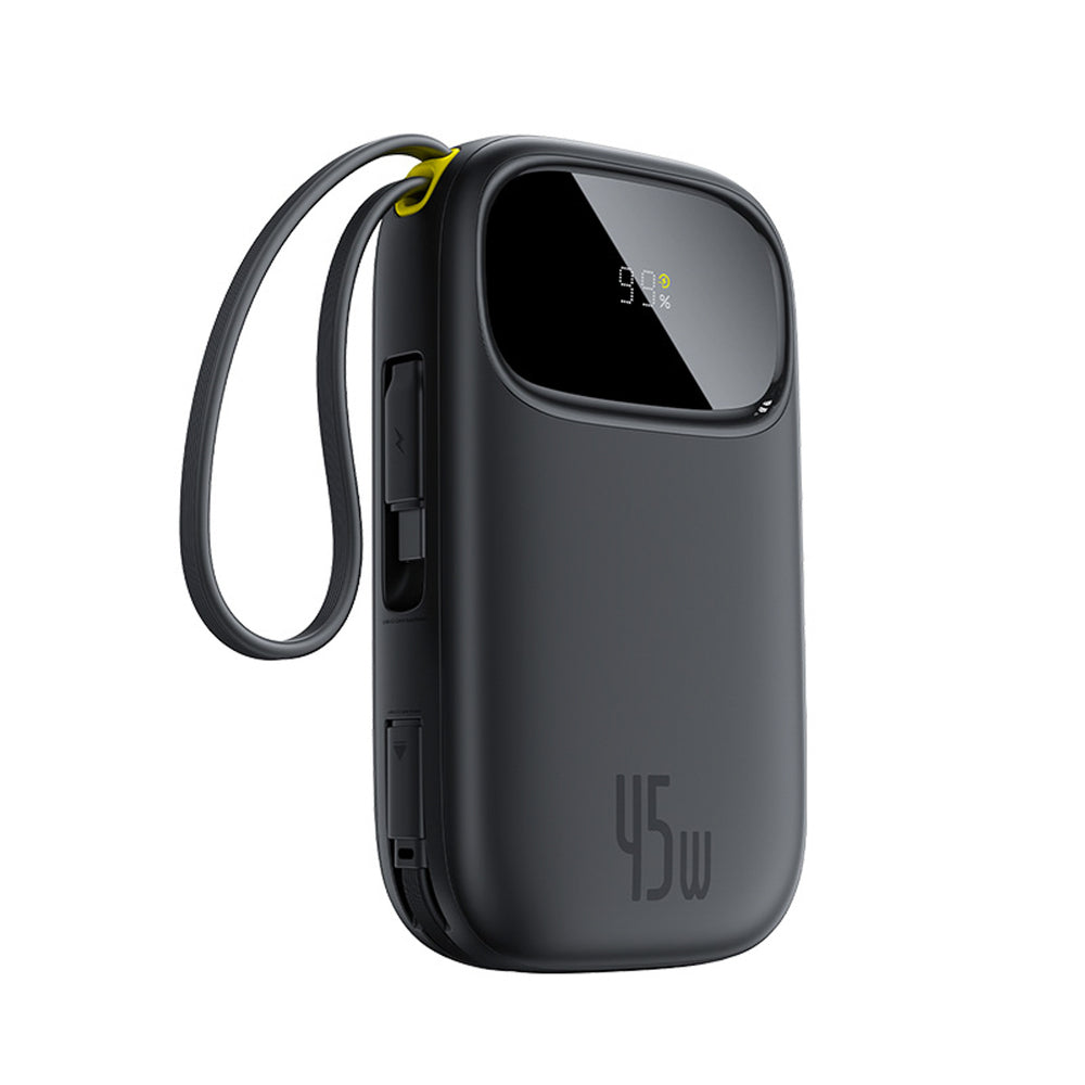 Baseus EnerFill FC31 Power Bank 10000mAh 45W με Θύρα USB-A και Θύρα USB-C Μαύρο