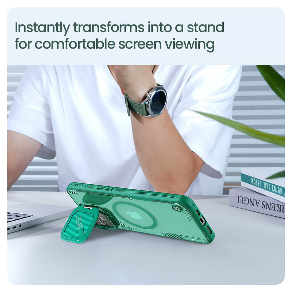 Nillkin - Iceblade Prop Magnetic (without Camera Cutout) - iPhone 16 - Green