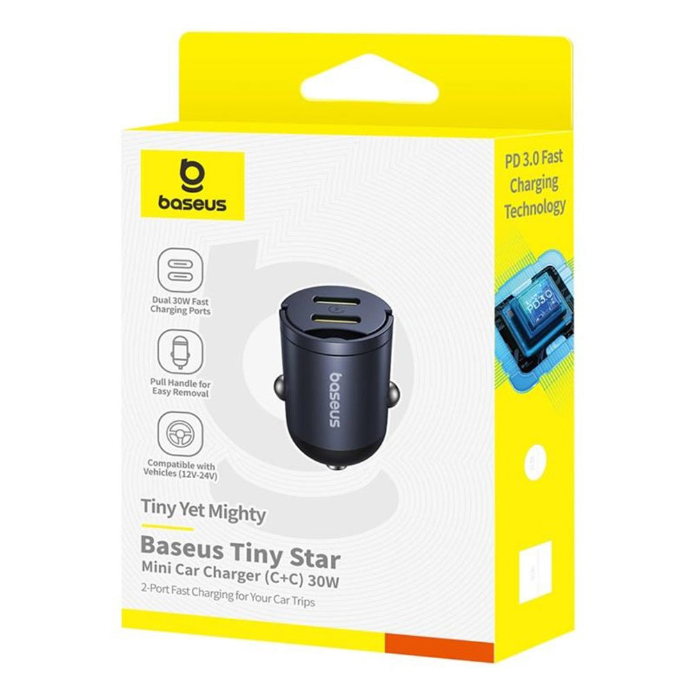 Baseus Tiny Star Mini Φορτιστής Αυτοκινήτου 30W 3.5A