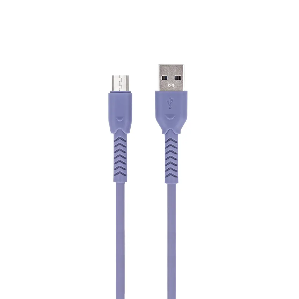 Maxlife MXUC-04 Καλώδιο φόρτισης και μεταφοράς δεδομένων από USB σε microUSB 1 μέτρου 3A – μωβ – PhoneBazaar