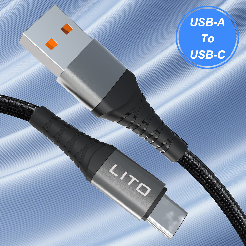 Lito - Data Cable (LD22CC) - Type-C to Type-C, Fast Charging, 60W, 2m - Black
