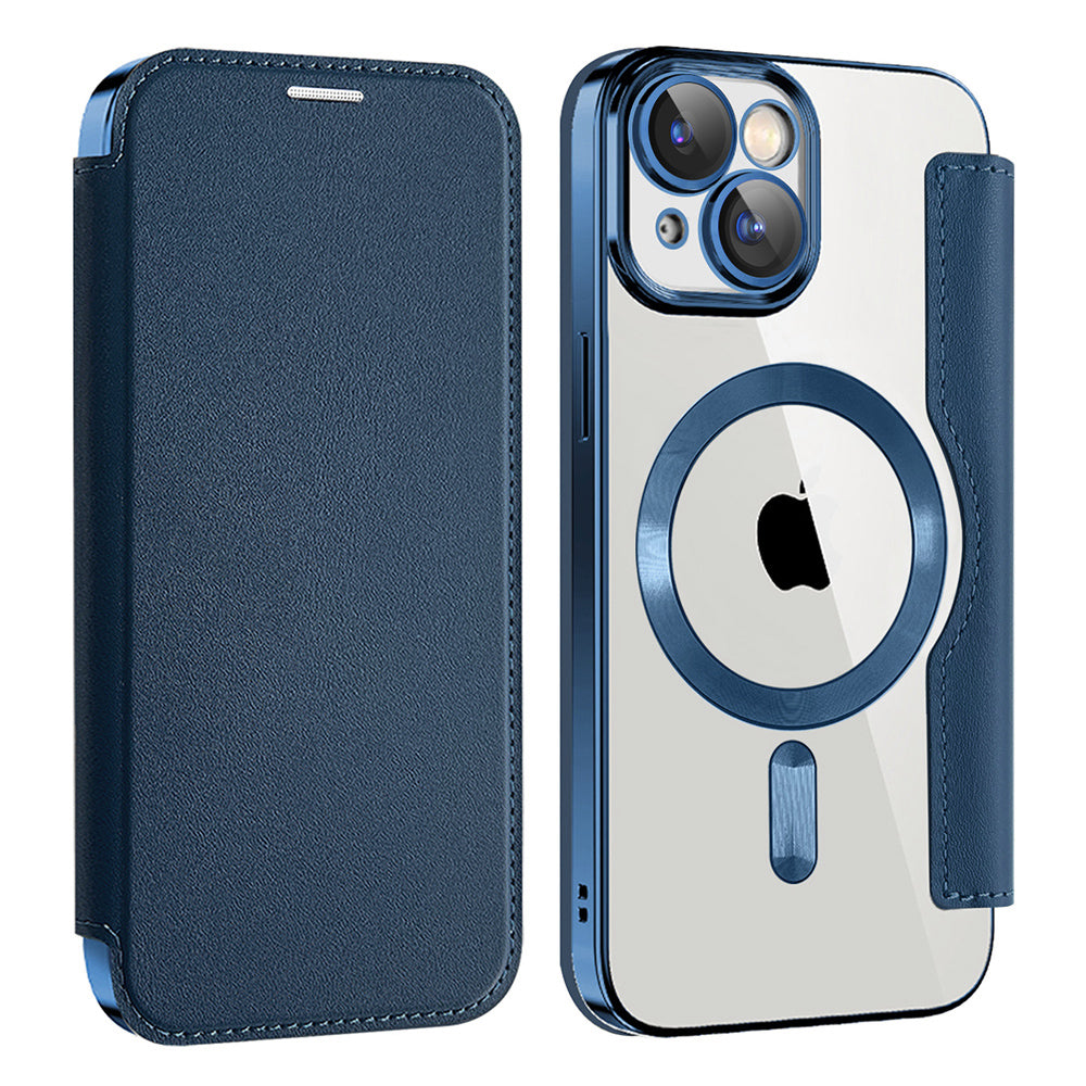 Techsuit - SmartMag Book Case - iPhone 14 Plus - Blue