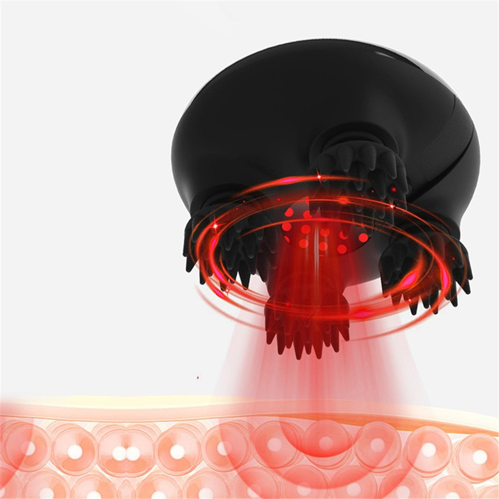 Yesido - Handheld Head Massager (MG04) - with 4 Gear Head Scratcher, Electrical Muscle Stimulation, 1200mAh, 3200RPM - Black