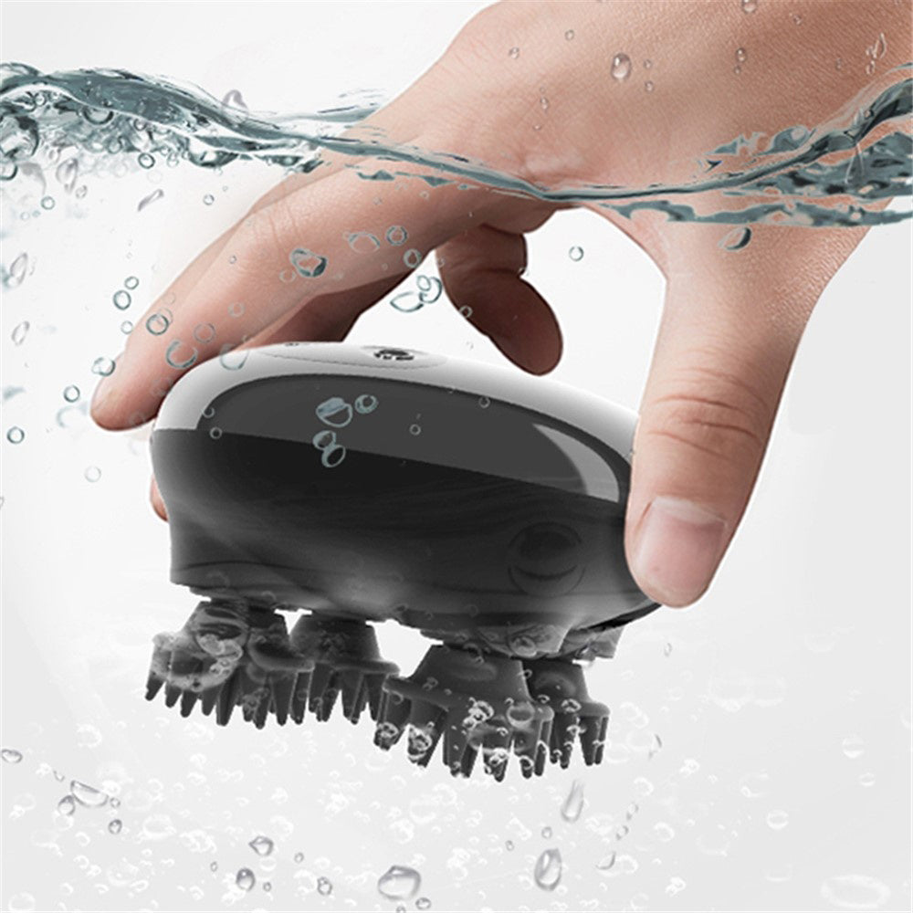 Yesido - Handheld Head Massager (MG04) - with 4 Gear Head Scratcher, Electrical Muscle Stimulation, 1200mAh, 3200RPM - Black